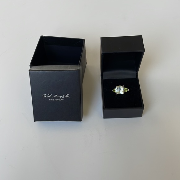 NWT Mint Quartz/Peridot Sterling Silver Ring - Picture 10 of 11